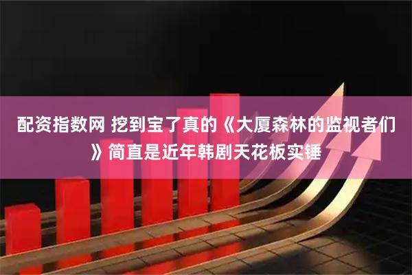 配资指数网 挖到宝了真的《大厦森林的监视者们》简直是近年韩剧天花板实锤