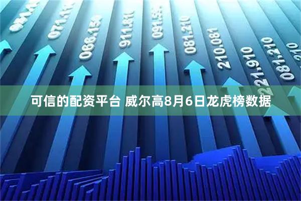 可信的配资平台 威尔高8月6日龙虎榜数据